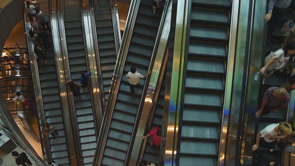 Escalators In Shopping Center  - 3151505 Videohive Download