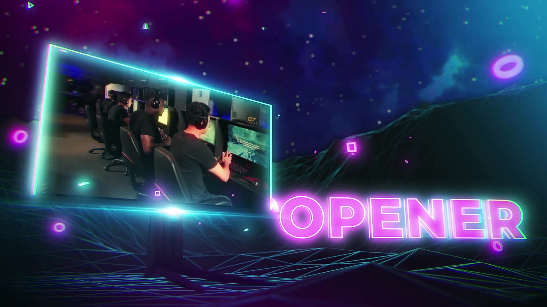 Esport Retro Logo Opener Videohive 38743407 After Effects Image 2