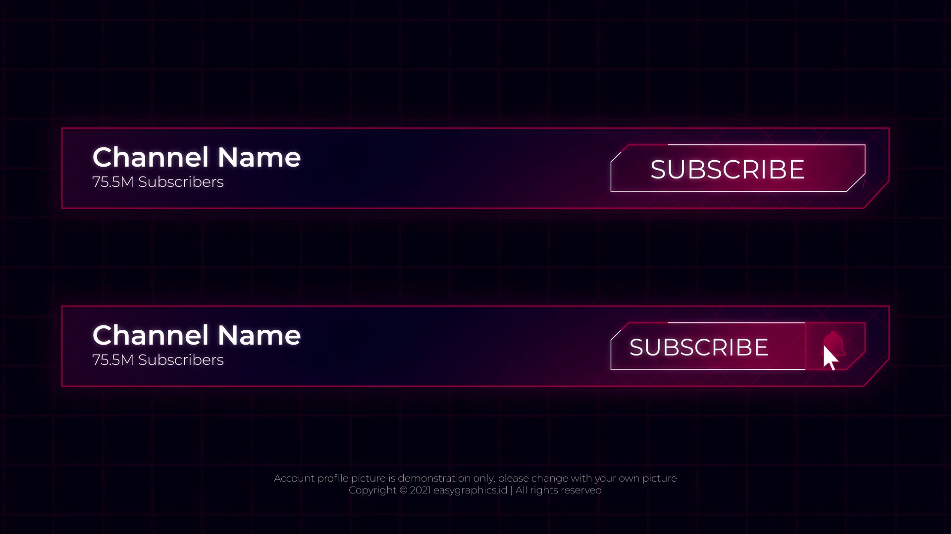 eSports Youtube Subscribe Button Pack Videohive 35383924 After Effects Image 4