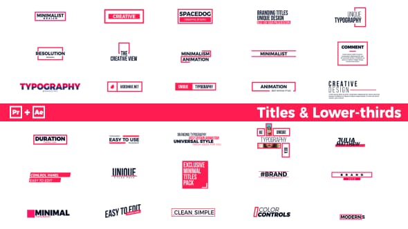 Essential Titles | Premiere Pro & After Effects - Download Videohive 21436607