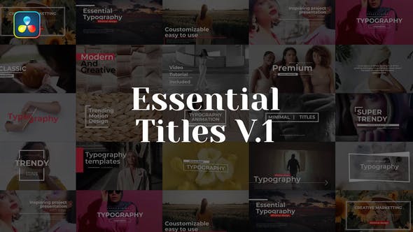 Essential Titles V.1 - 34974106 Videohive Download