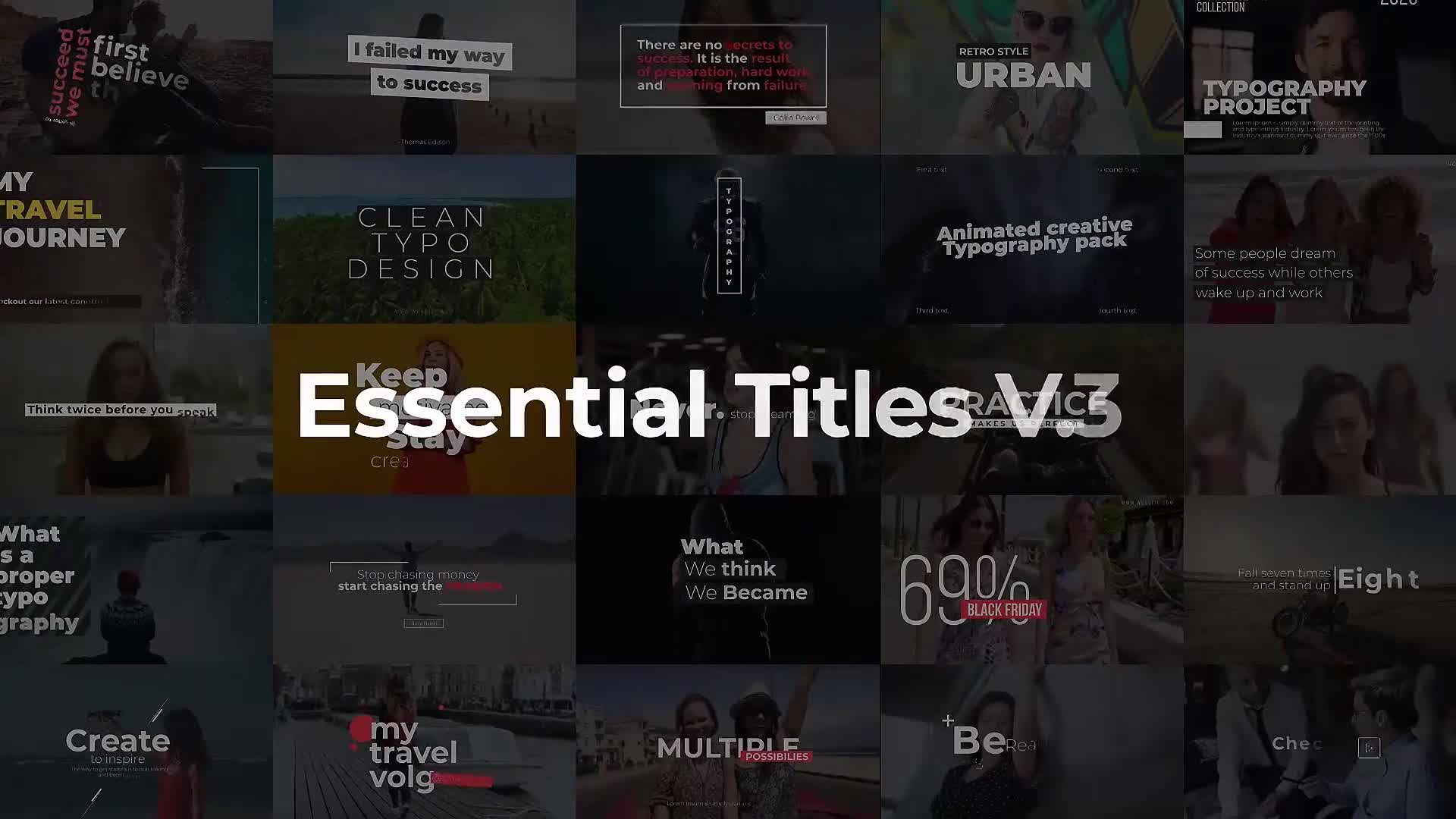 Essential Titles V.3 Videohive 25253328 After Effects Image 1