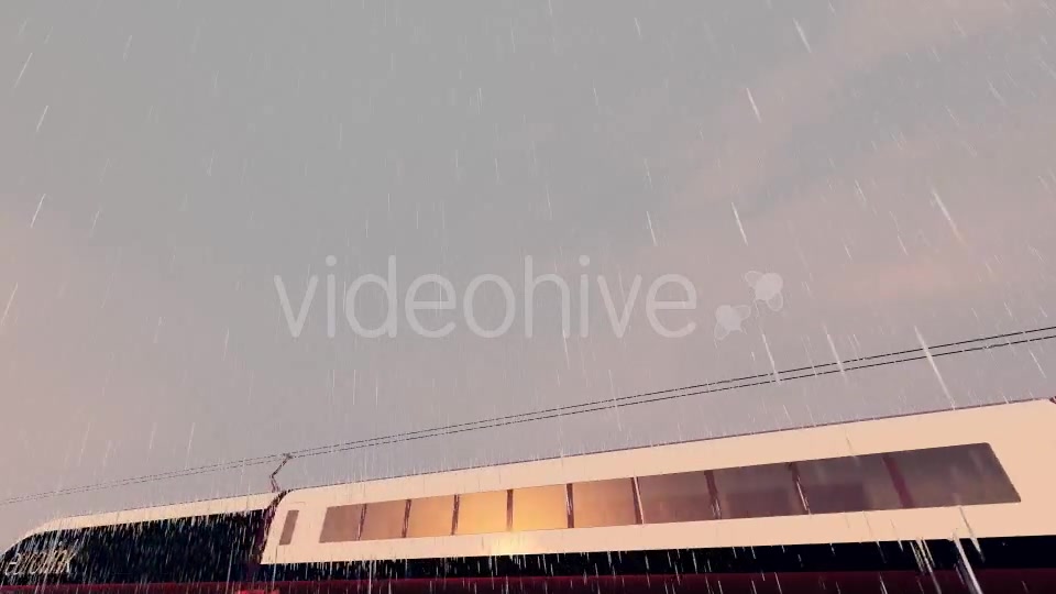 Eurolink XCR High Speed Train Rainy Day - Download Videohive 17938069