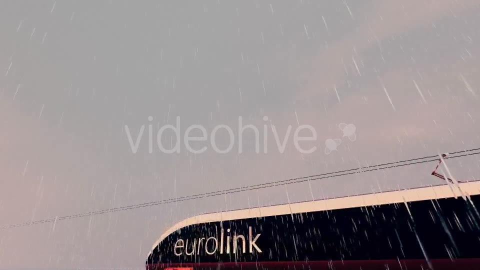 Eurolink XCR High Speed Train Rainy Day - Download Videohive 17938069