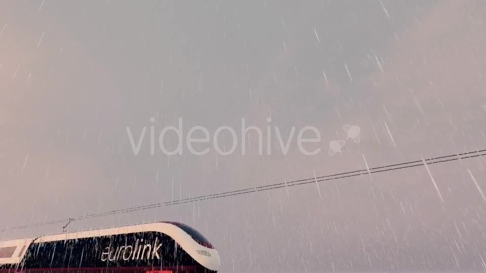 Eurolink XCR High Speed Train Rainy Day - Download Videohive 17938069