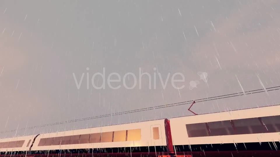 Eurolink XCR High Speed Train Rainy Day - Download Videohive 17938069