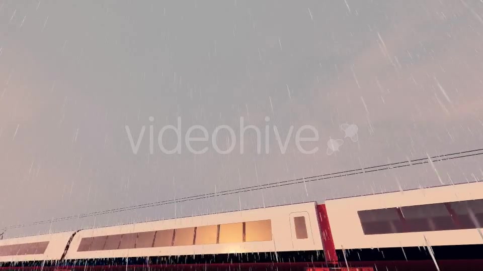 Eurolink XCR High Speed Train Rainy Day - Download Videohive 17938069