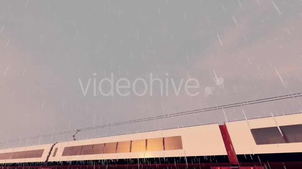 Eurolink XCR High Speed Train Rainy Day - Download Videohive 17938069