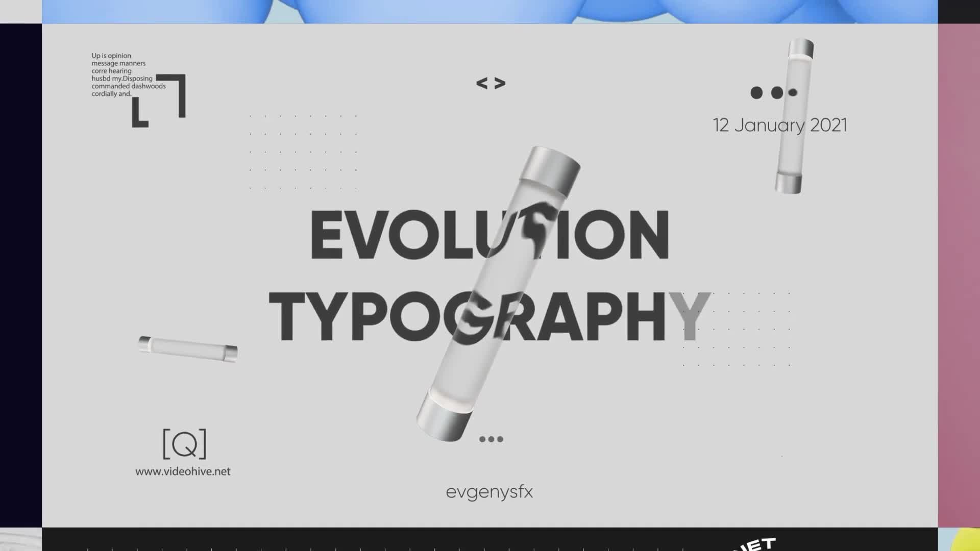 Evolution Typography | Media Videohive 30203514 Premiere Pro Image 1