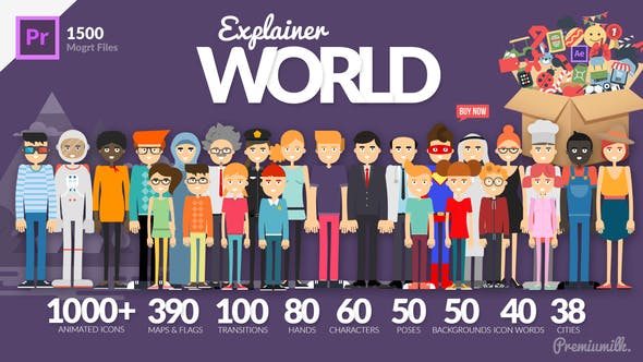 Explainer World Essential Graphics | Mogrt - Download 22143852 Videohive
