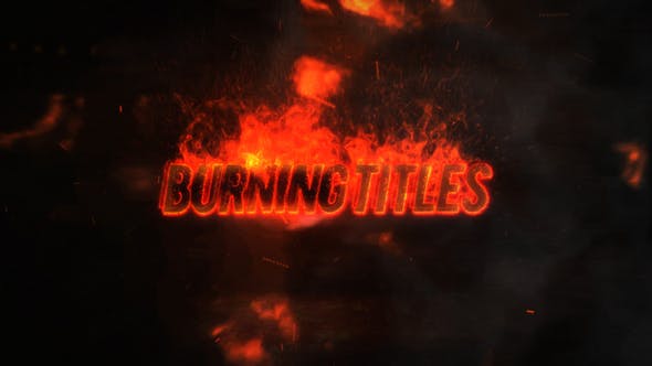 Exploding Burning Titles - Videohive 27687401 Download