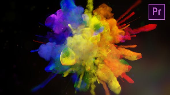 Exploding Colors Logo Reveal Premiere Pro - Videohive Download 23198911