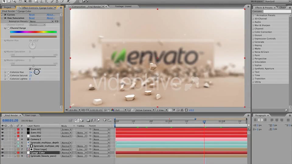 Exploding Grenade Logo Reveal - Download Videohive 1349508