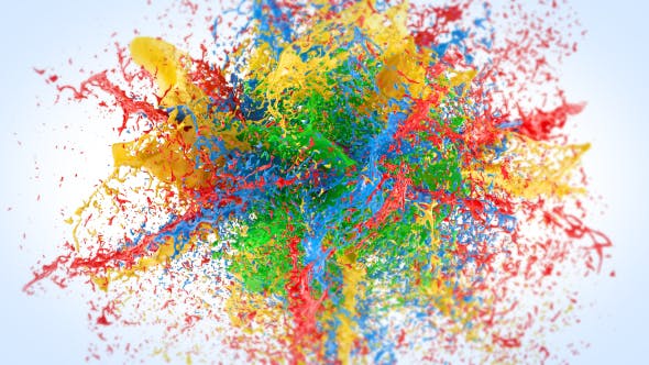 Exploding Paints Logo Reveal - Videohive 20751062 Download