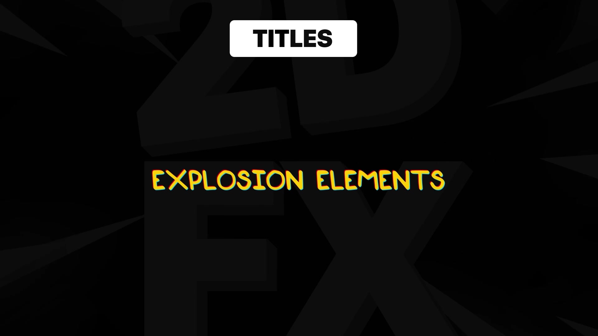 Explosion Elements And Titles | Premiere Pro MOGRT Videohive 28720706 Premiere Pro Image 11