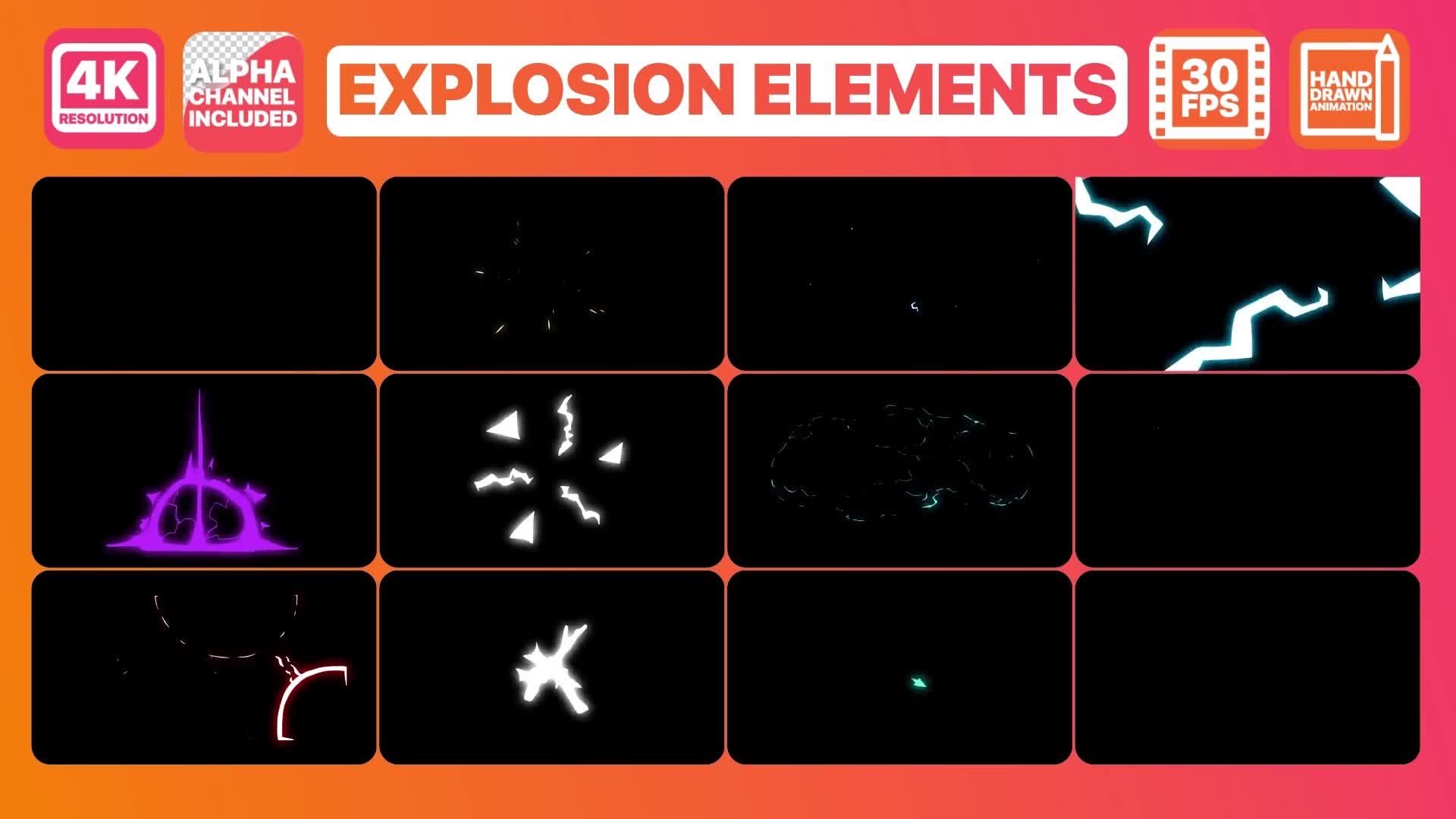 Explosion Elements And Titles | Premiere Pro MOGRT Videohive 28720706 Premiere Pro Image 2