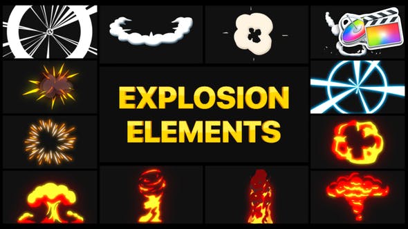 Explosion Elements | FCPX - Download 28491126 Videohive