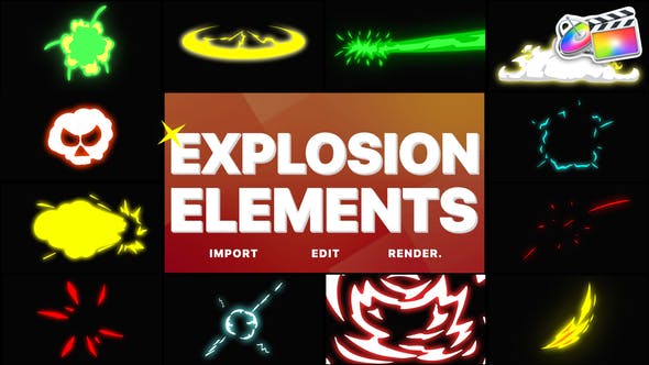 Explosion Elements | FCPX - Download Videohive 29001489