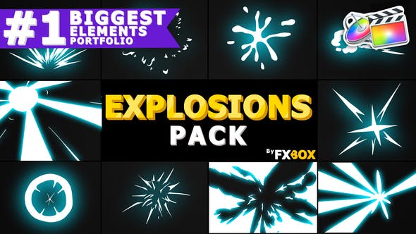 Explosion Elements Pack | FCPX - 24257149 Videohive Download