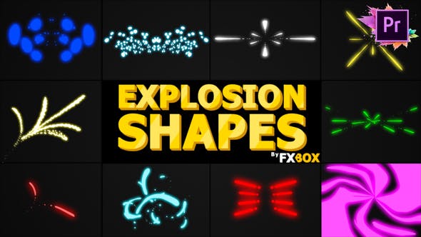 Explosion Shapes | Premiere Pro MOGRT - 28043752 Download Videohive