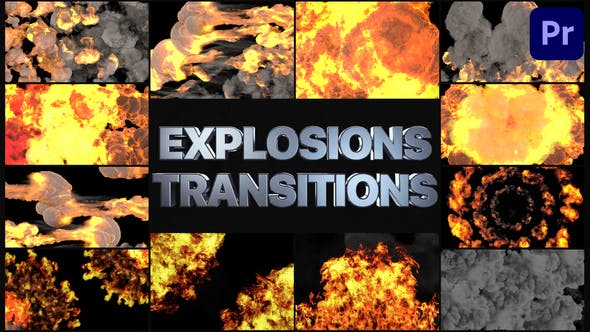 Explosion Transitions | Premiere Pro MOGRT - Videohive Download 32394831