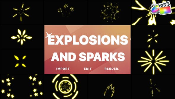 Explosions and Sparks | FCPX - Download 36945805 Videohive