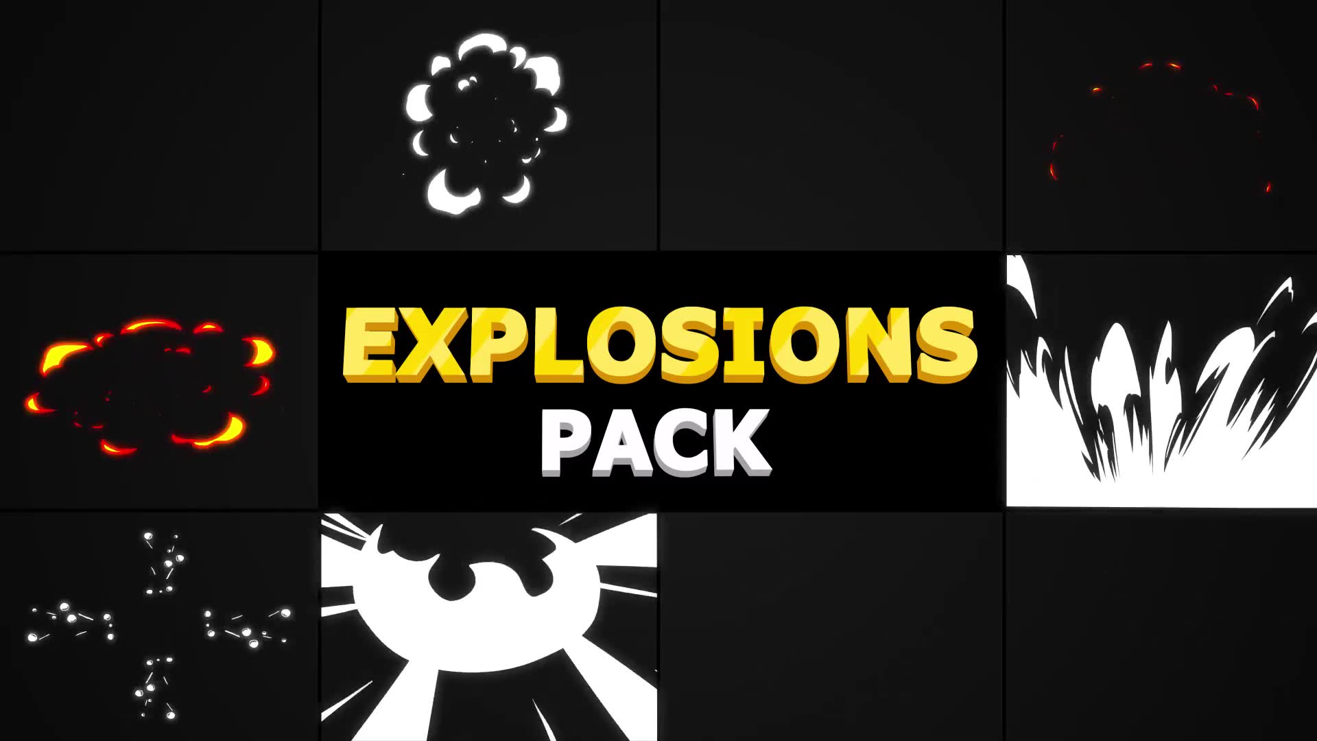 Explosions Pack | Premiere Pro MOGRT Videohive 32368437 Premiere Pro Image 2