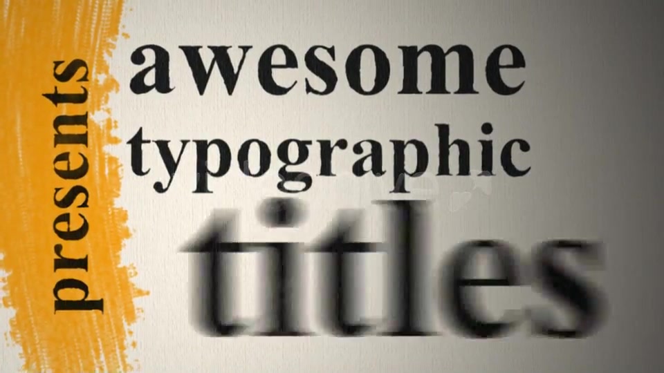 Expresso Typography - Download Videohive 105399