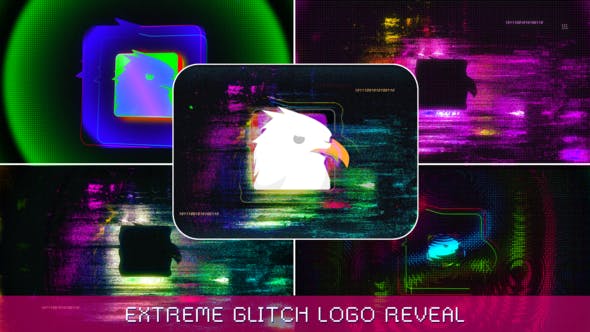 Extreme Glitch Logo Reveal - Videohive 41869221 Download