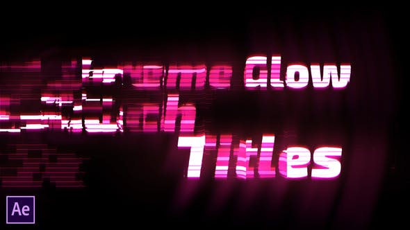 Extreme Glow Glitch Titles - 28494040 Videohive Download