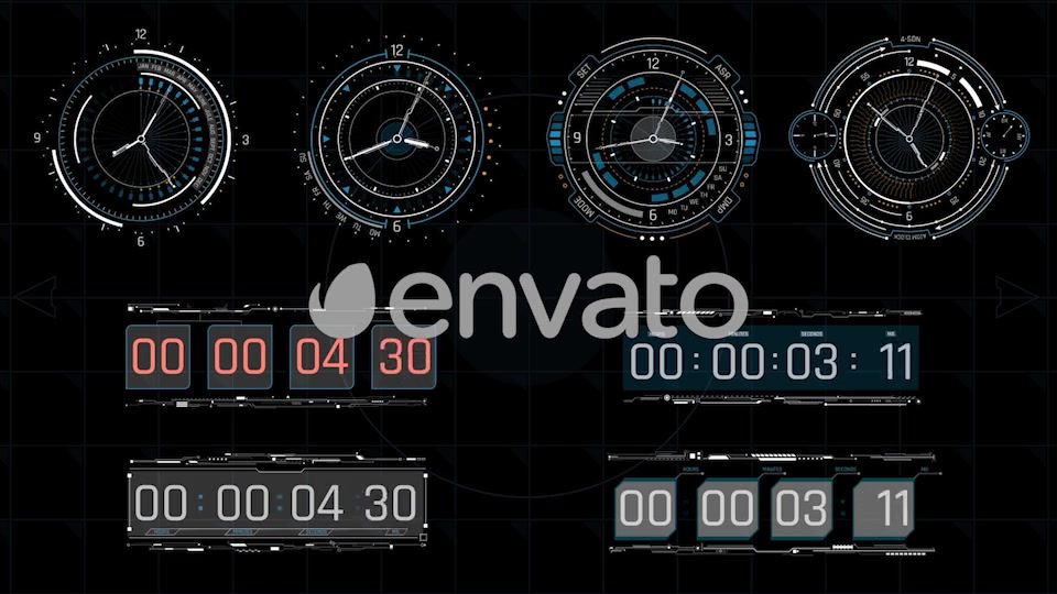 Extreme HUD Elements Bundle 1200+ Videohive 44273741 After Effects Image 8