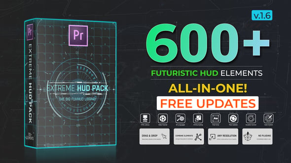 Extreme HUD Pack For Premiere Pro - 29077306 Download Videohive