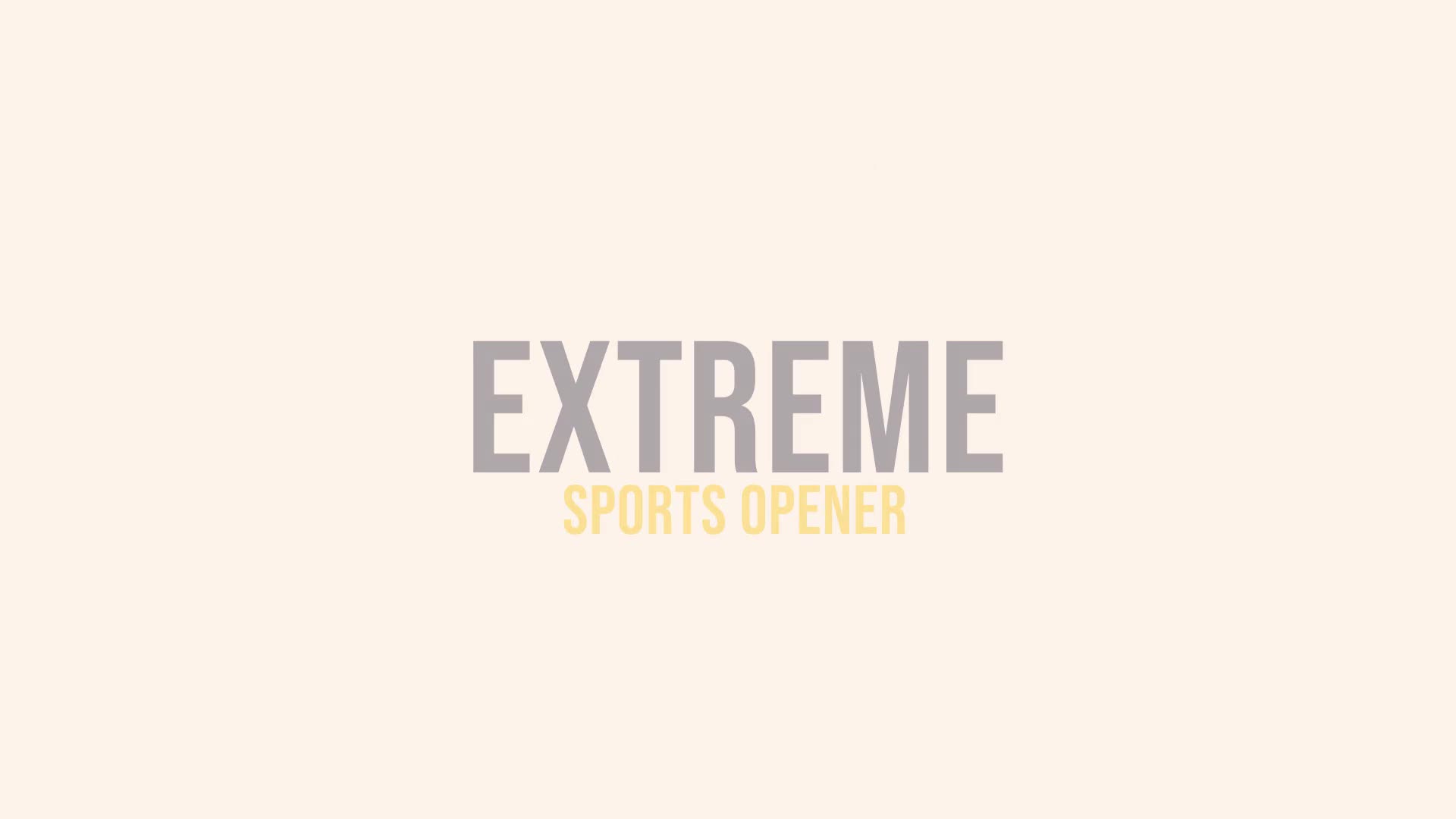 Extreme Sports Opener Videohive 29436860 After Effects Image 1