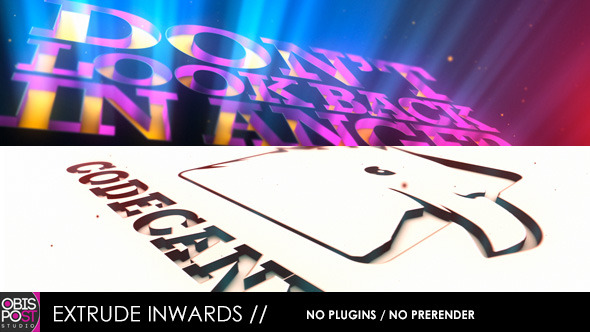 Extrude Inwards for Logos and Texts - Download Videohive 5450383