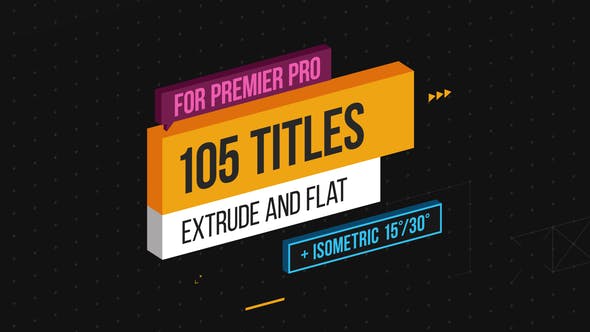 Extrude Isometric Titles - Download 22445576 Videohive