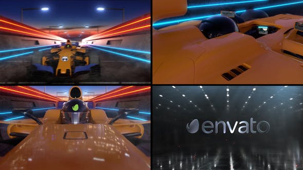 F1 Car Logo Reveal - Videohive Download 33552844