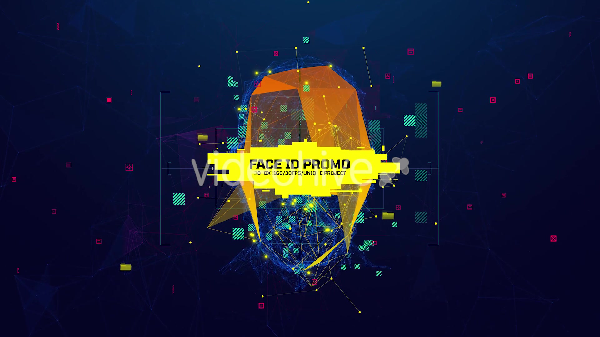 Face ID Promo/ Technology/ Sci fi/ Hi Tech/ Сamera/ Surveillance/ Security/ Guard/ Protection/ Scan Videohive 32952832 After Effects Image 3