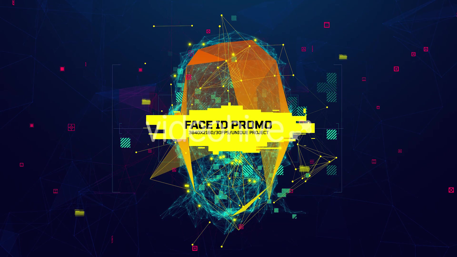 Face ID Promo/ Technology/ Sci fi/ Hi Tech/ Сamera/ Surveillance/ Security/ Guard/ Protection/ Scan Videohive 32952832 After Effects Image 4