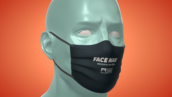 Face Mask Animated Mockup Template Mockup Kit - Download Videohive 33901966