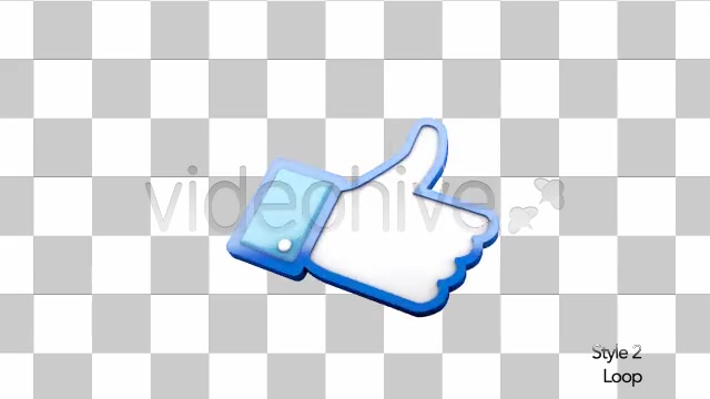 Facebook 3D Thumbs Up Like Icon - Download Videohive 6337347