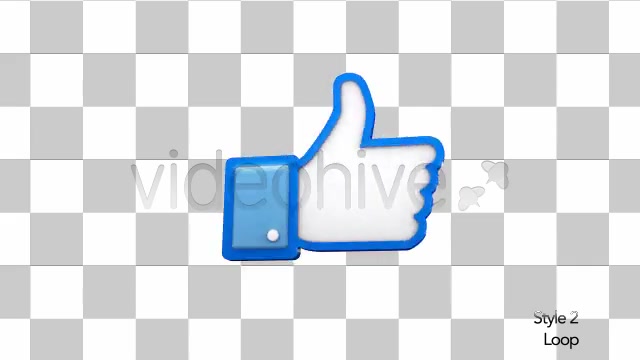 Facebook 3D Thumbs Up Like Icon - Download Videohive 6337347