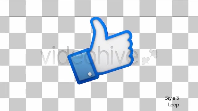 Facebook 3D Thumbs Up Like Icon - Download Videohive 6337347