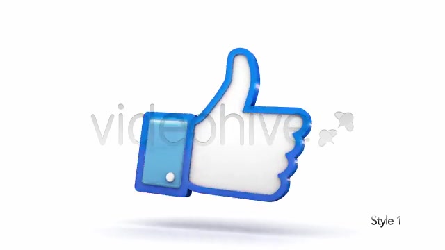 Facebook 3D Thumbs Up Like Icon - Download Videohive 6337347