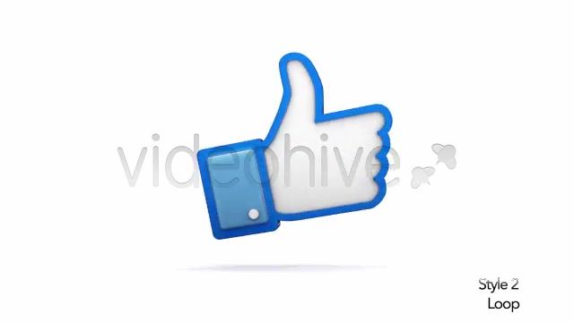 Facebook 3D Thumbs Up Like Icon - Download Videohive 6337347