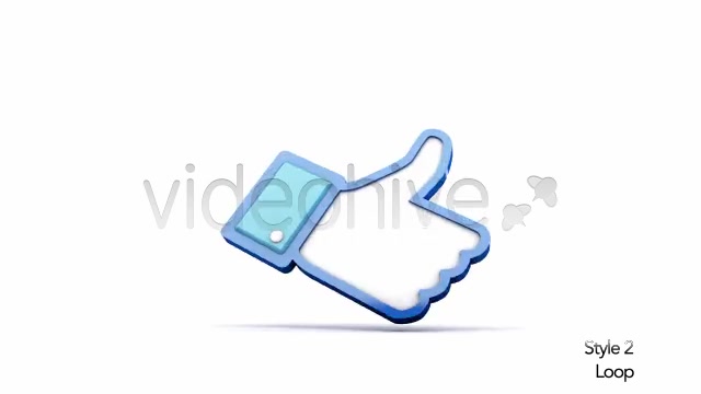 Facebook 3D Thumbs Up Like Icon - Download Videohive 6337347