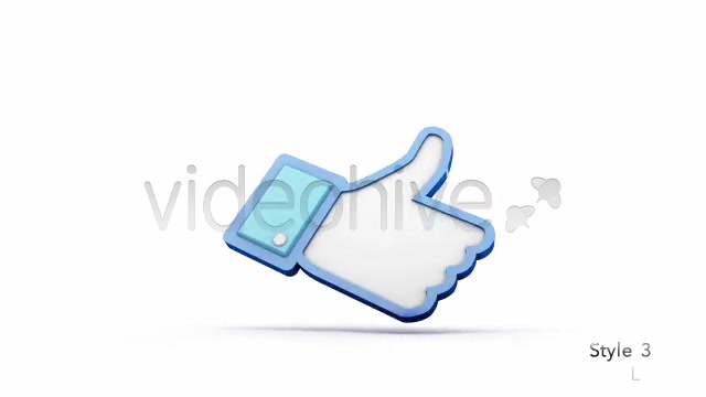 Facebook 3D Thumbs Up Like Icon - Download Videohive 6337347