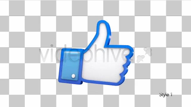 Facebook 3D Thumbs Up Like Icon - Download Videohive 6337347