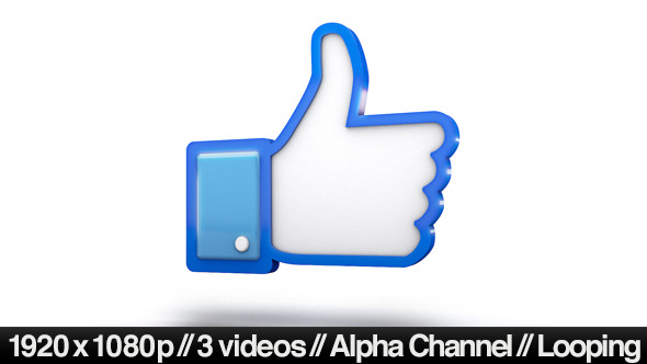 Facebook 3D Thumbs Up Like Icon - Download Videohive 6337347