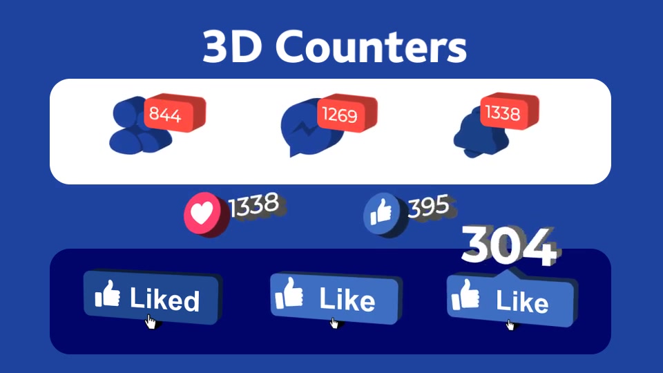 Facebook Counter Pack Videohive 24683929 After Effects Image 6