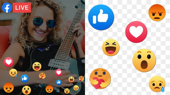 Facebook Emoji Reactions Pack - 31040566 Videohive Download
